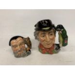 TWO ROYAL DOULTON TOBY JUGS - MERLIN AND THE WALRUS AND CARPENTER