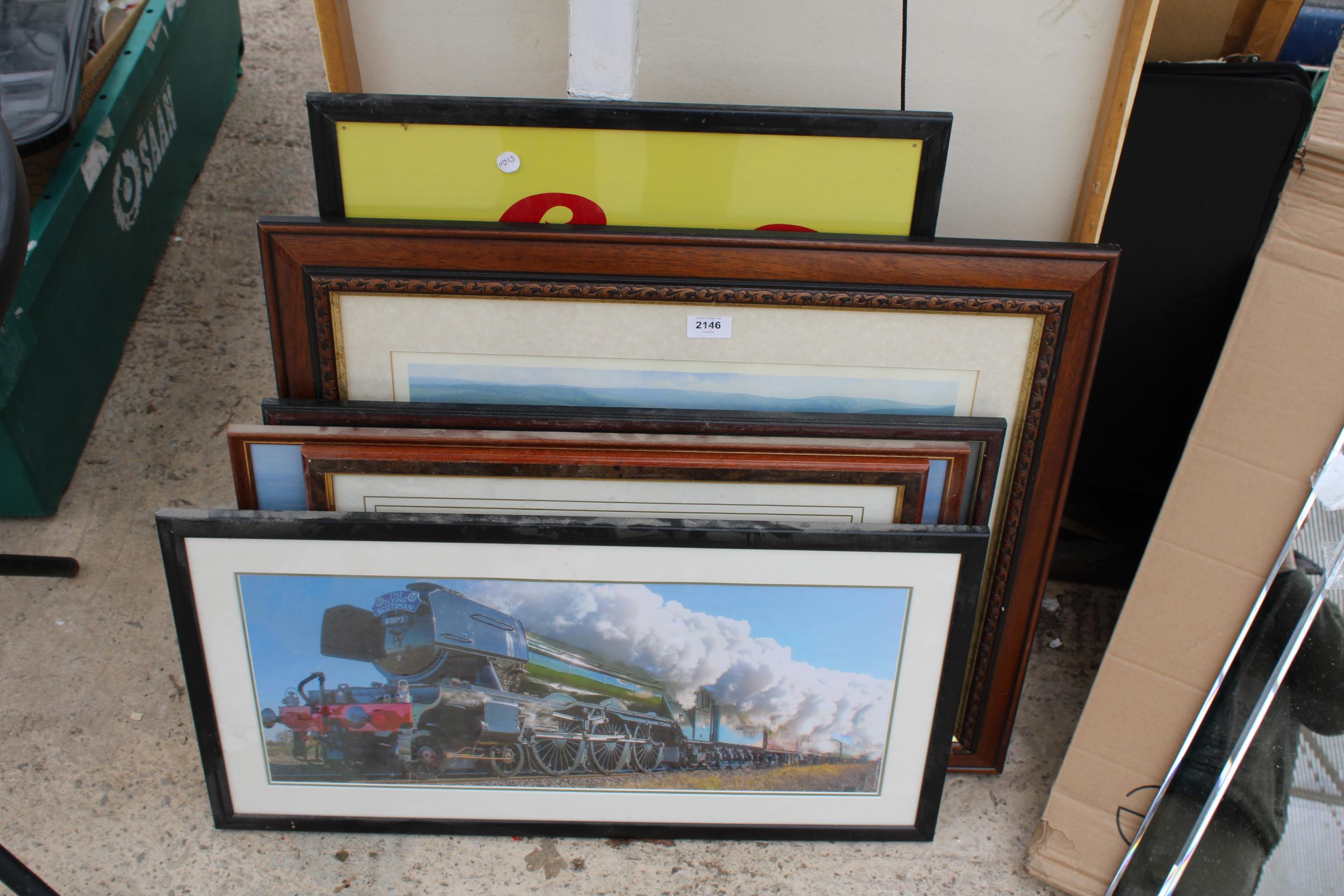 AN ASSORTMENT OF FRAMED PRINTS AND PICTURES