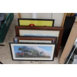 AN ASSORTMENT OF FRAMED PRINTS AND PICTURES