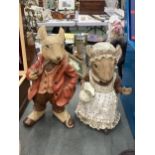 A PAIR OF DORMICE BY ENID BLYTON MR AND MRS - 12 INCH HIGH