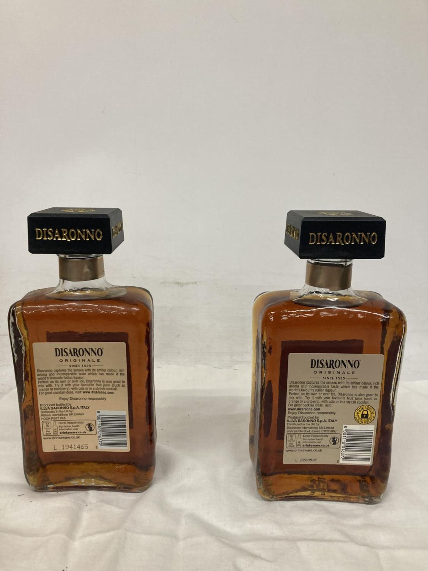 TWO 500ML BOTTLES OF DISARONNO - Image 2 of 4