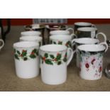 A QUANTITY OF AS NEW, CHINA MUGS TO INCLUDE ROYAL GRAFTON, DUNOON AND HUDSON MIDDLETON - 12 IN TOTAL