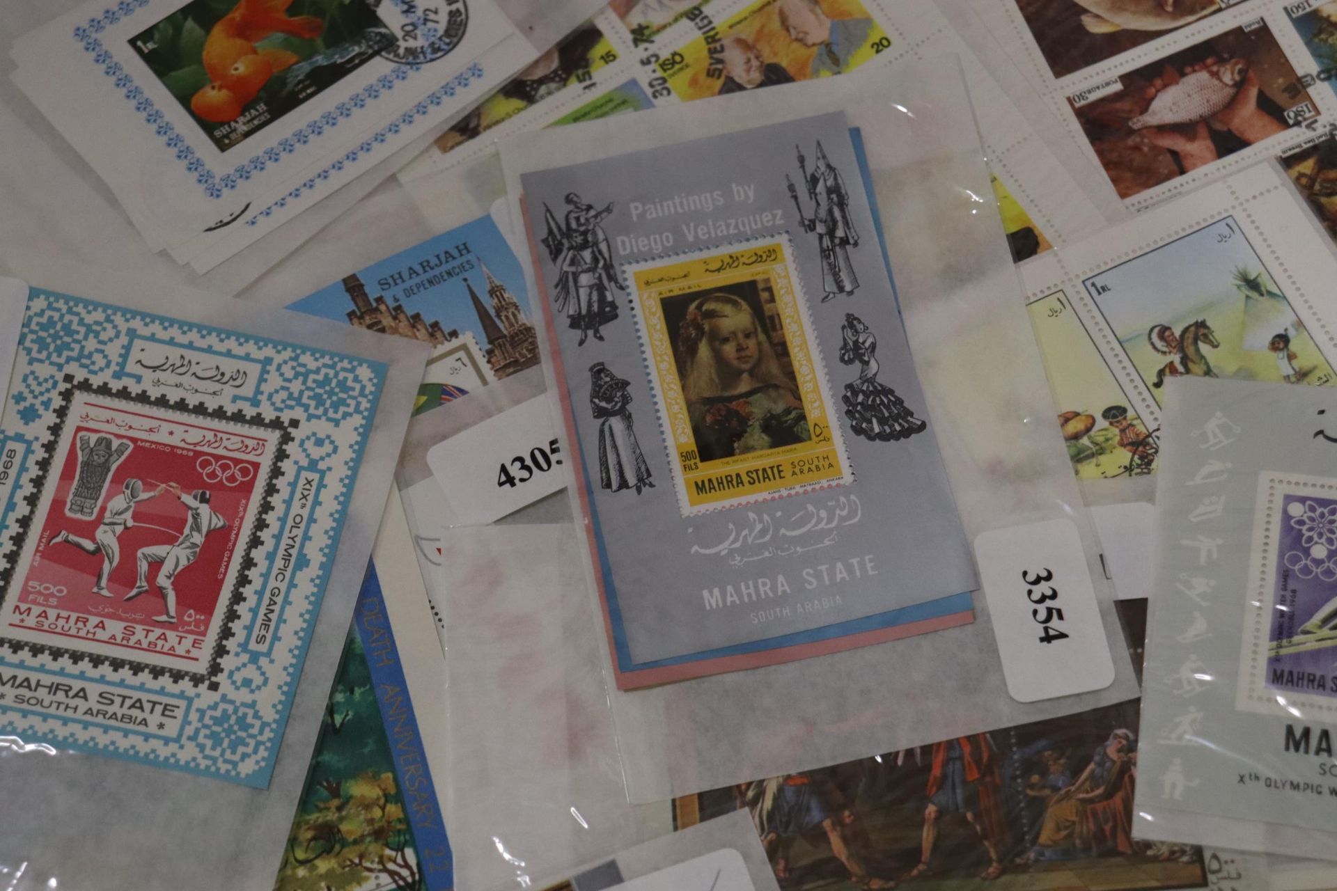 A COLLECTION OF STAMPS ON MINIATURE SHEETS - Image 3 of 8
