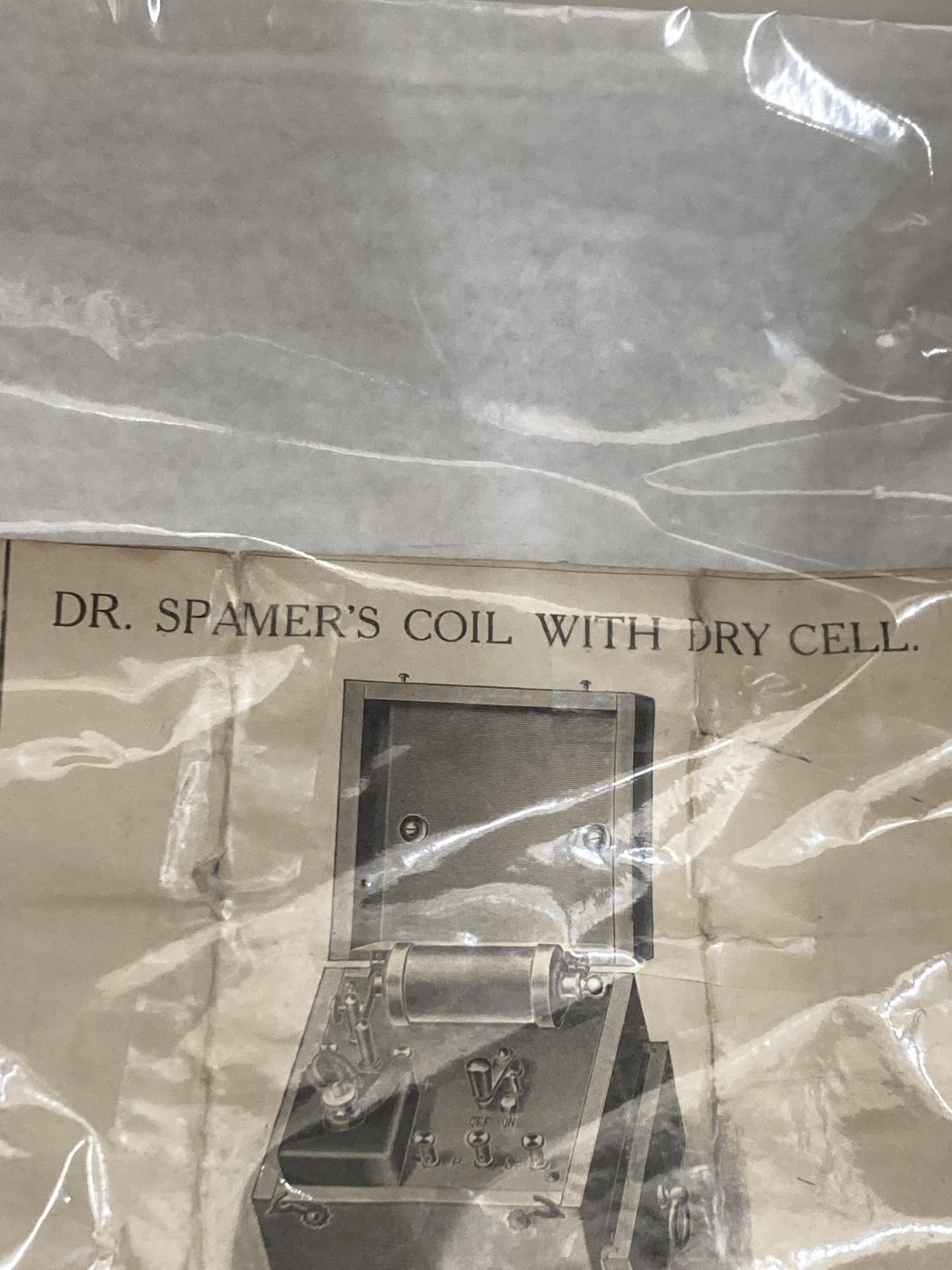A DR SPAMERS COIL WITH DRY CELL BATTERY ELECTRIC SHOCK MACHINE WITH INSTRUCTIONS - Bild 3 aus 5