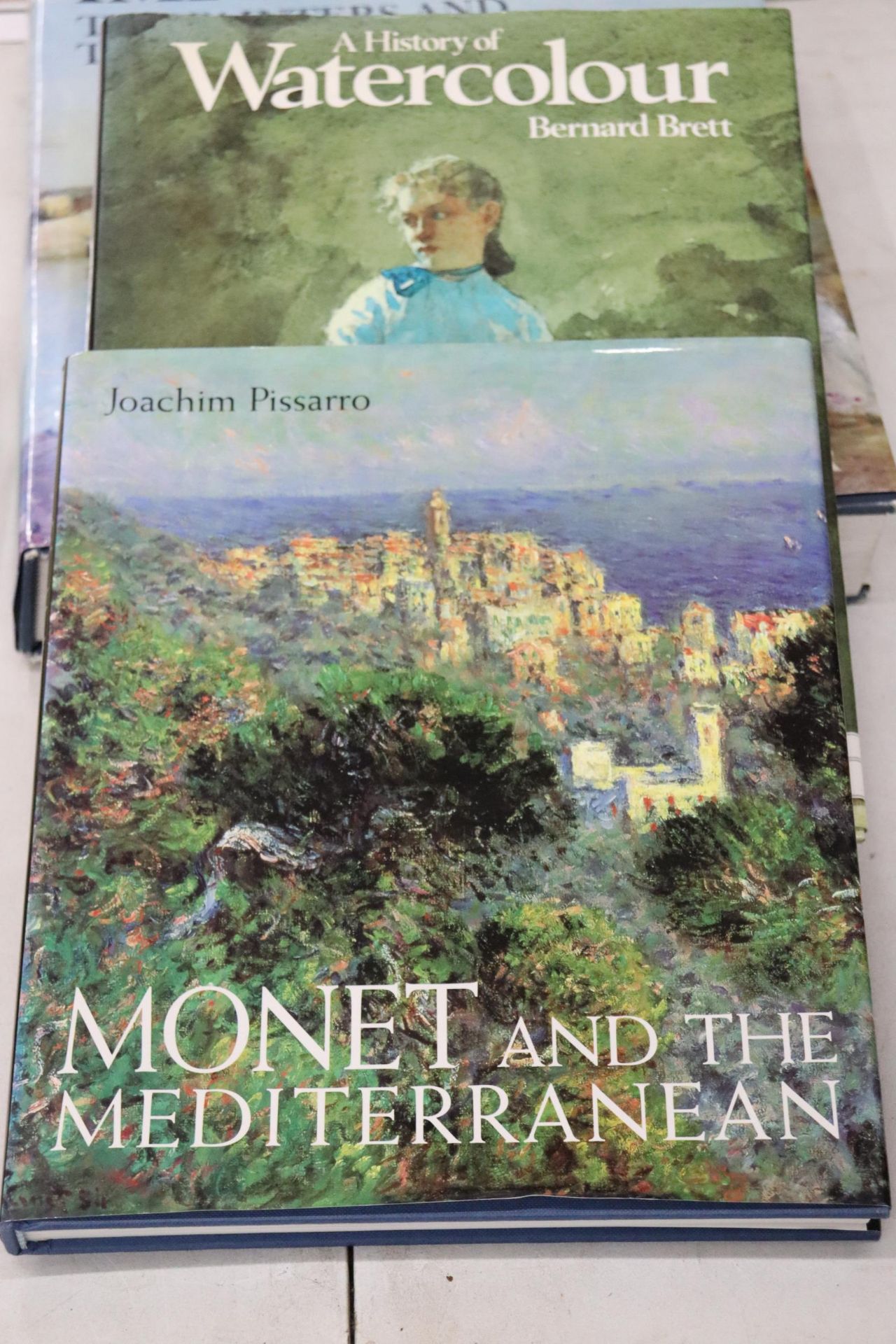 THREE HARDBACK ART THEMED BOOKS TO INCLUDE MONET AND THE MEDITERRANEAN, A HISTORY OF WATERCOLOUR AND - Bild 2 aus 6