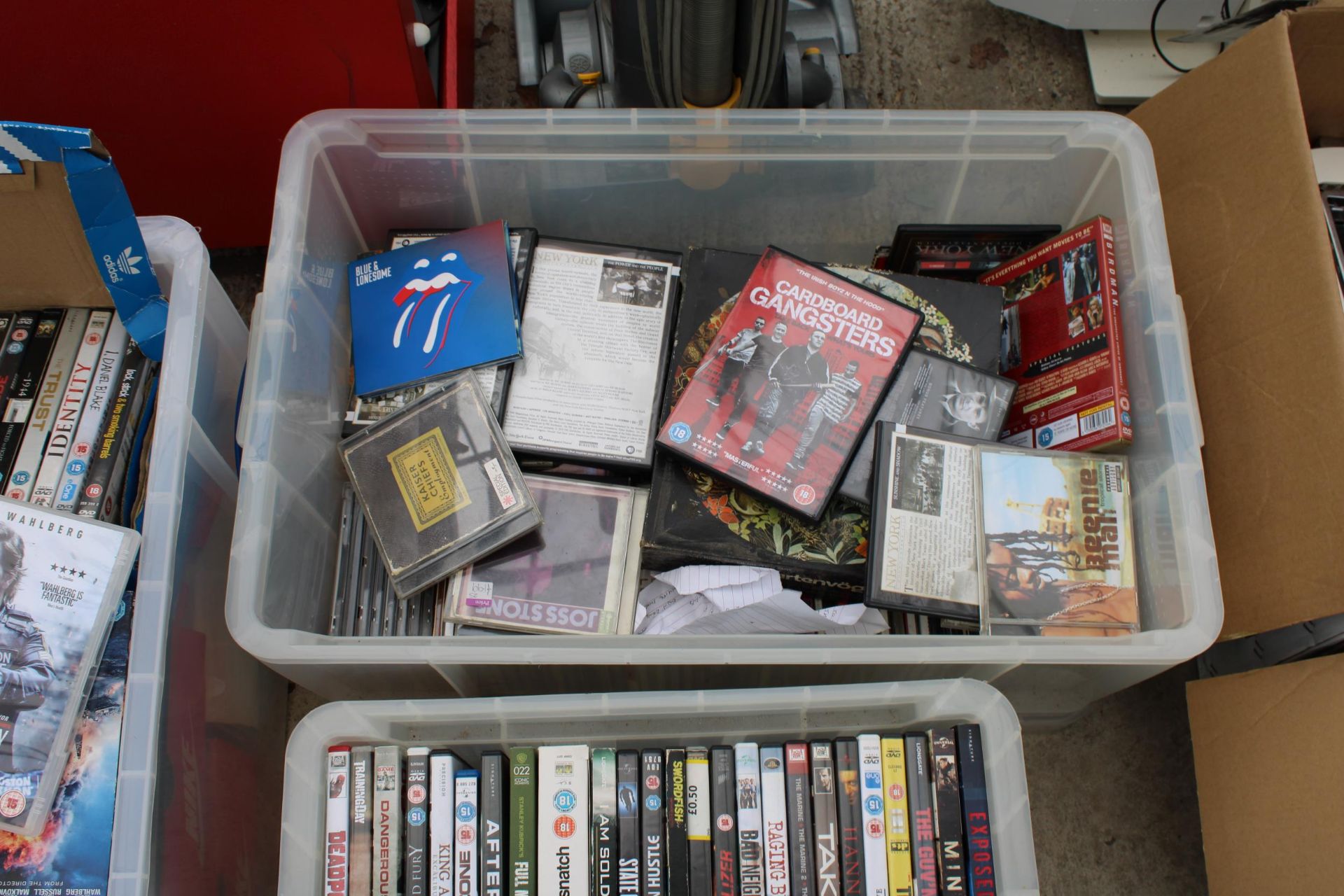 THREE LARGE BOXES OF VARIOUS DVDS AND CDS - Image 4 of 4