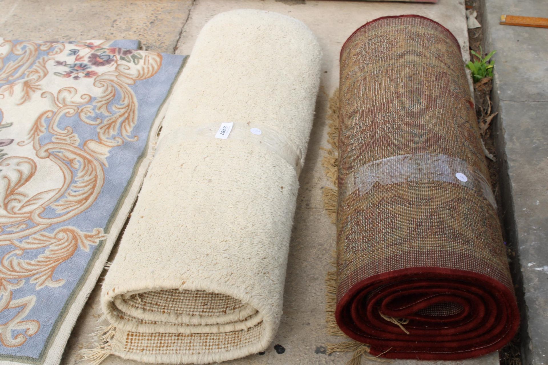 THREE VARIOUS SMALL RUGS - Image 2 of 3