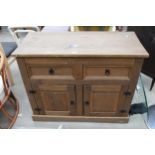 A MEXICAN PINE SIDEBOARD 41" WIDE