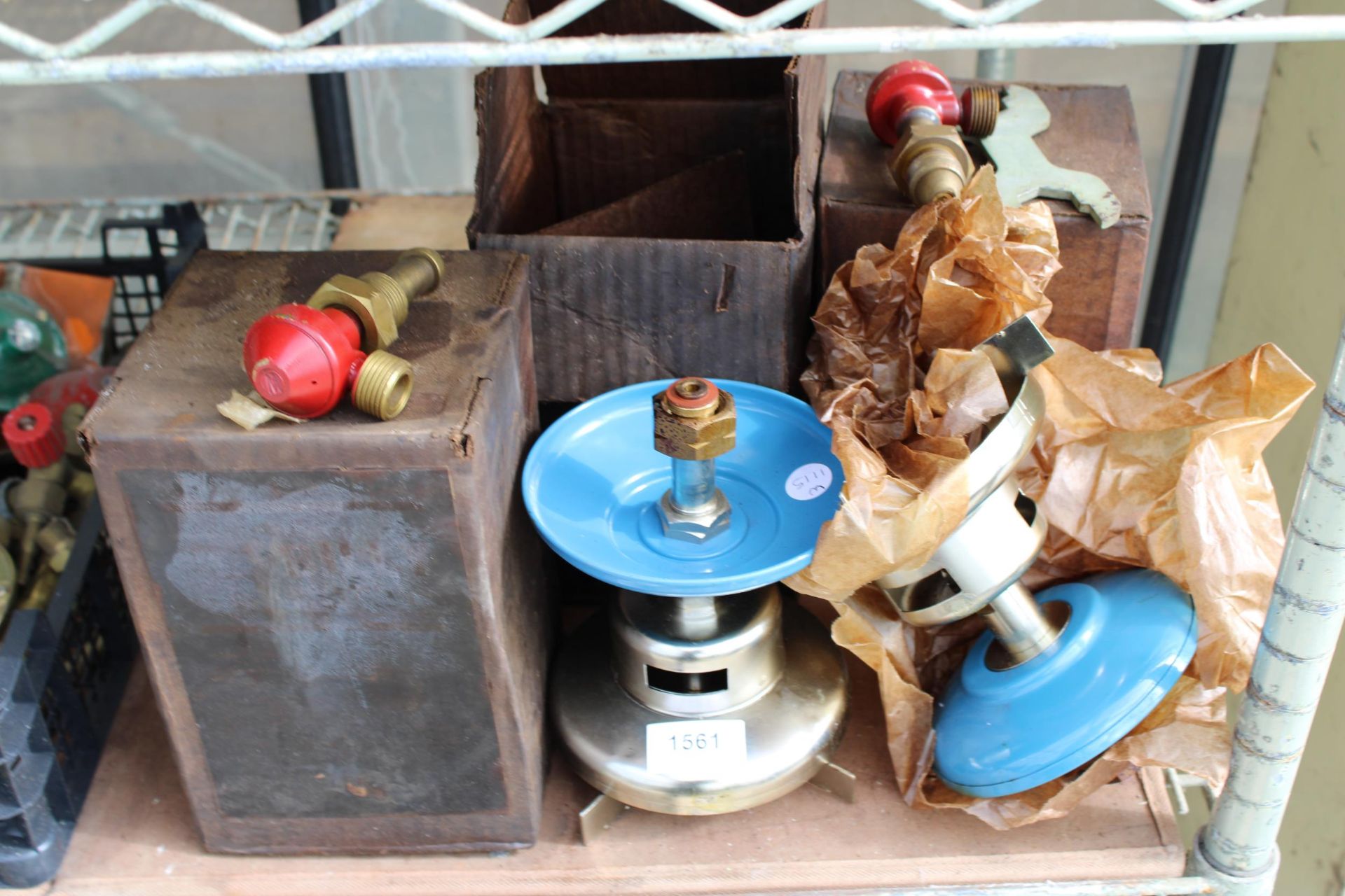 THREE VINTAGE BOXED GAS CAMPING STOVES