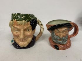 TWO ROYAL DOULTON TOBY JUGS - BACCHUS AND FALSTAFF