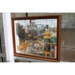 A VINTAGE 'CLAN CAMPBELL' ADVERTISING MIRROR