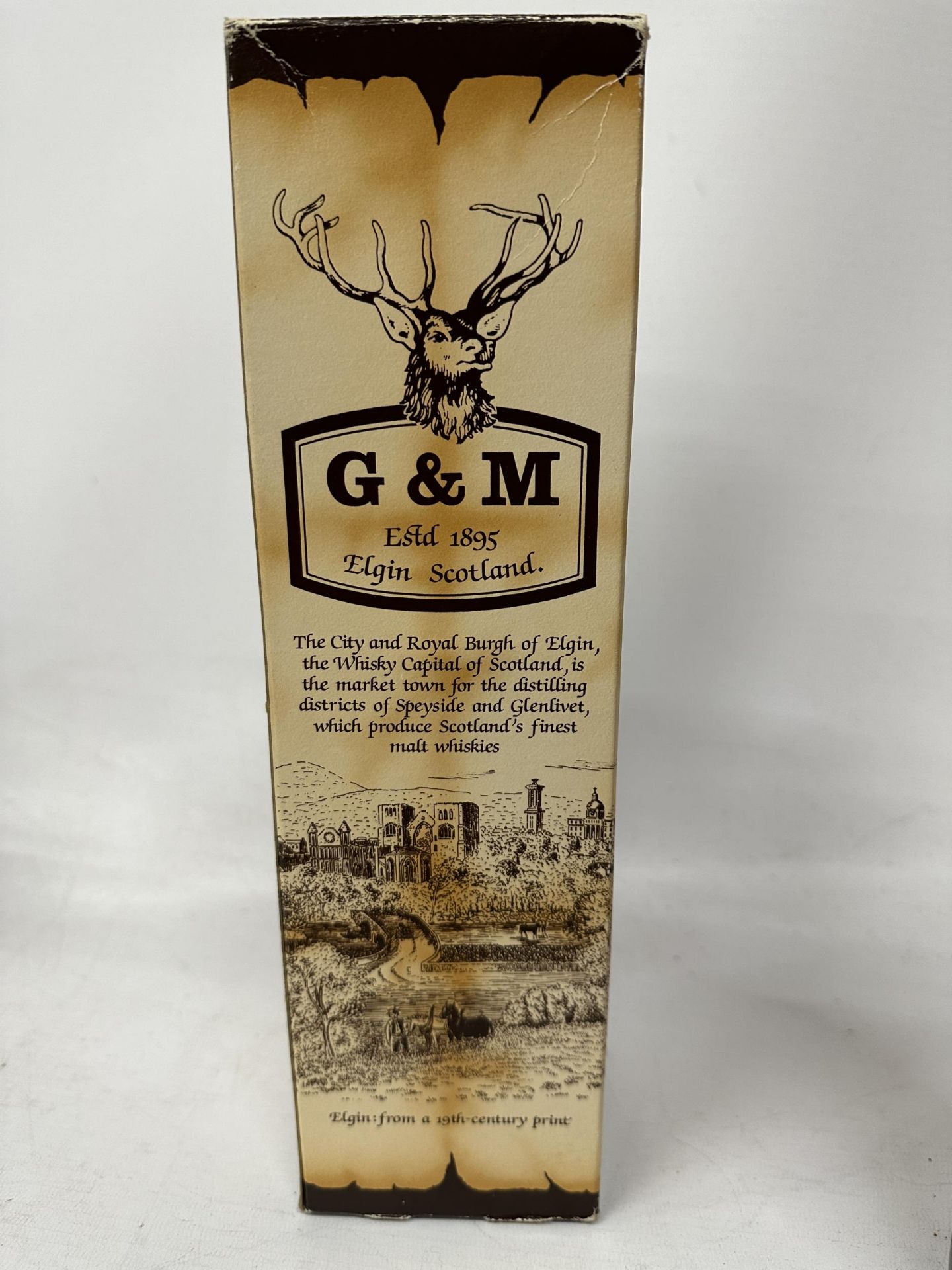 A BOXED 1960 BOTTLE OF GORDON & MACPHAIL CONNOISSEURS CHOICE 25 YEAR OLD SCOTCH HIGHLAND MALT WHISKY - Image 4 of 5