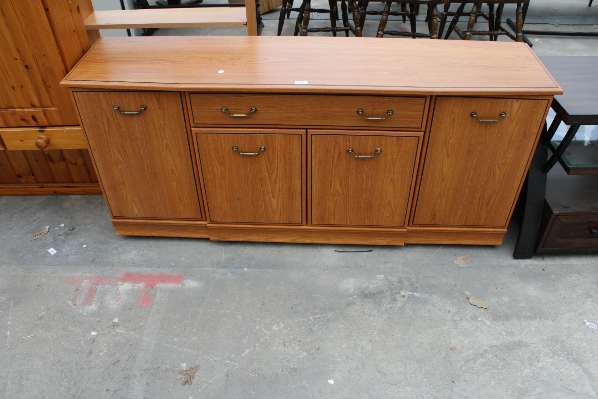 A WOODBERRY BROS AND HAINES SIDEBOARD 64" WIDE