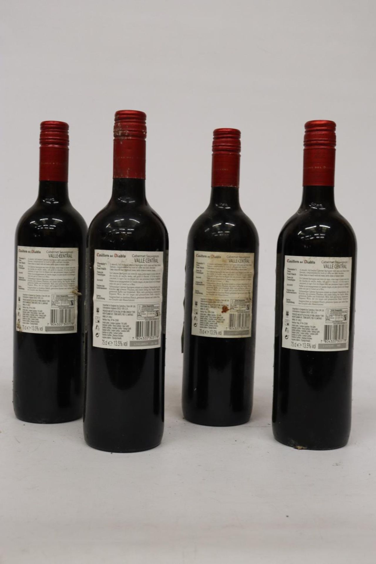 FOUR BOTTLES OF RED RESERVA CASILLERO DEL DIABLO CABERNET SAVIGNON CHILE 2016 WINE - 13.5 PER CENT - Image 4 of 4