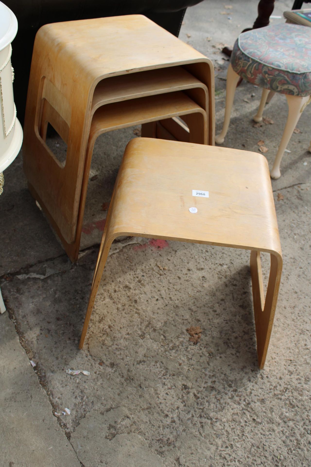 A NEST OF FOUR IKEA BENTWOOD STOOLS - Image 3 of 3