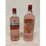 TWO BOTTLES OF PINK GIN TO INCLUDE A 70CL GORDONS AND A 1L LARIOS