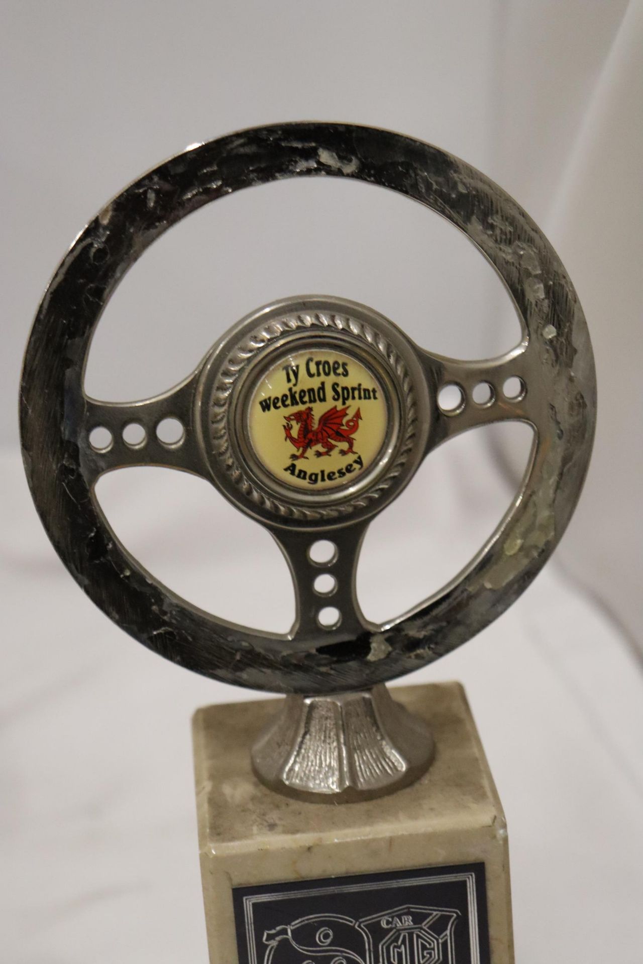 FOUR QUALITY BRASS AND STEEL ANGLESEY CAR CLUB AWARDS - Image 7 of 9