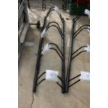 A FOUR SECTION METAL BIKE RACK