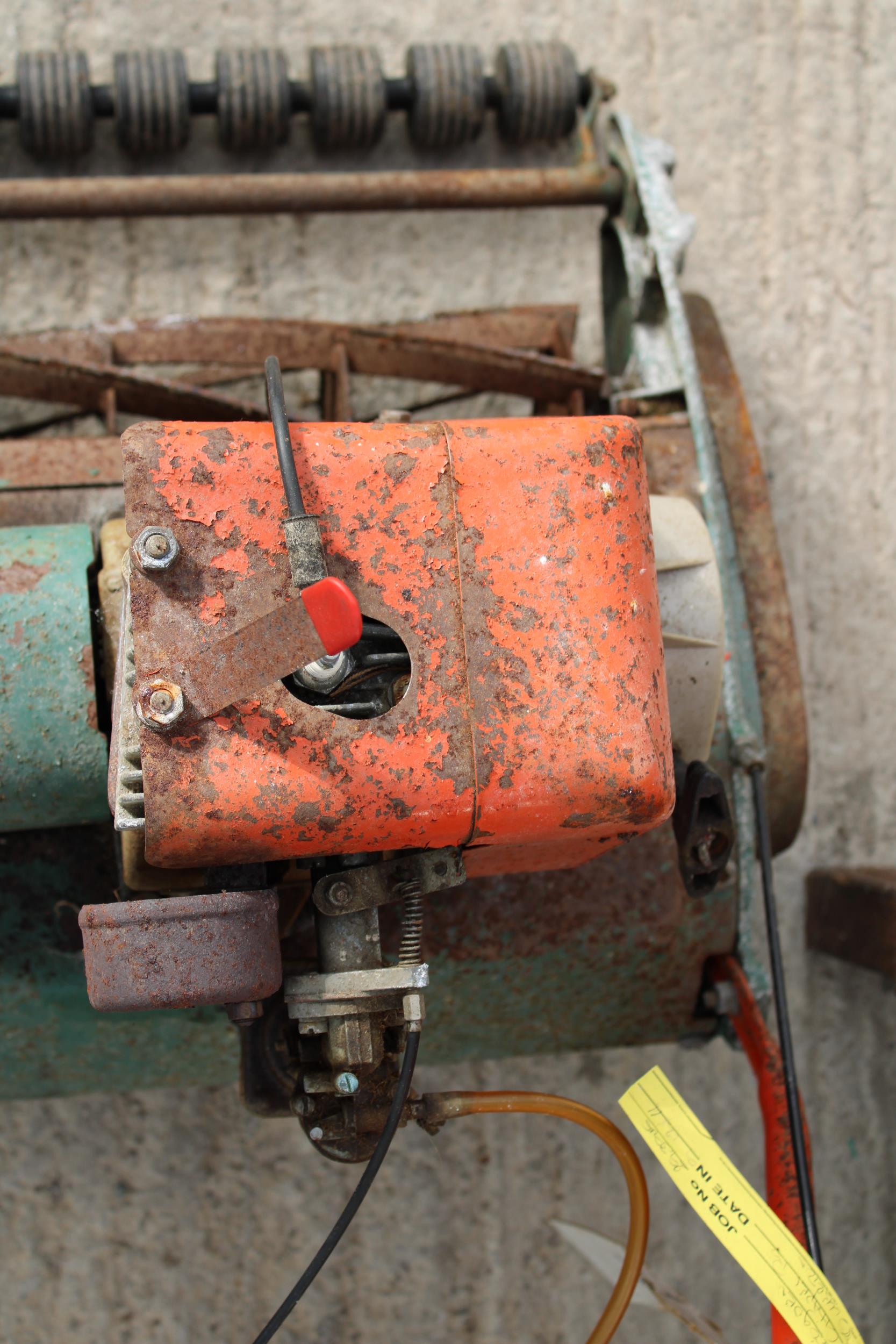 A VINTAGE PETROL ENGINE SUFFOLK CYLINDER MOWER - Image 3 of 3