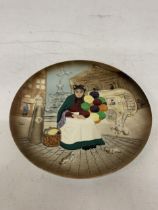 A ROYAL DOULTON PLATE "THE OLD BALLOON SELLER" D6649 (2ND)