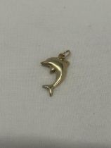 A 9CT YELLOW GOLD DOLPHIN CHARM