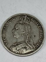 A SILVER VICTORIAN CROWN