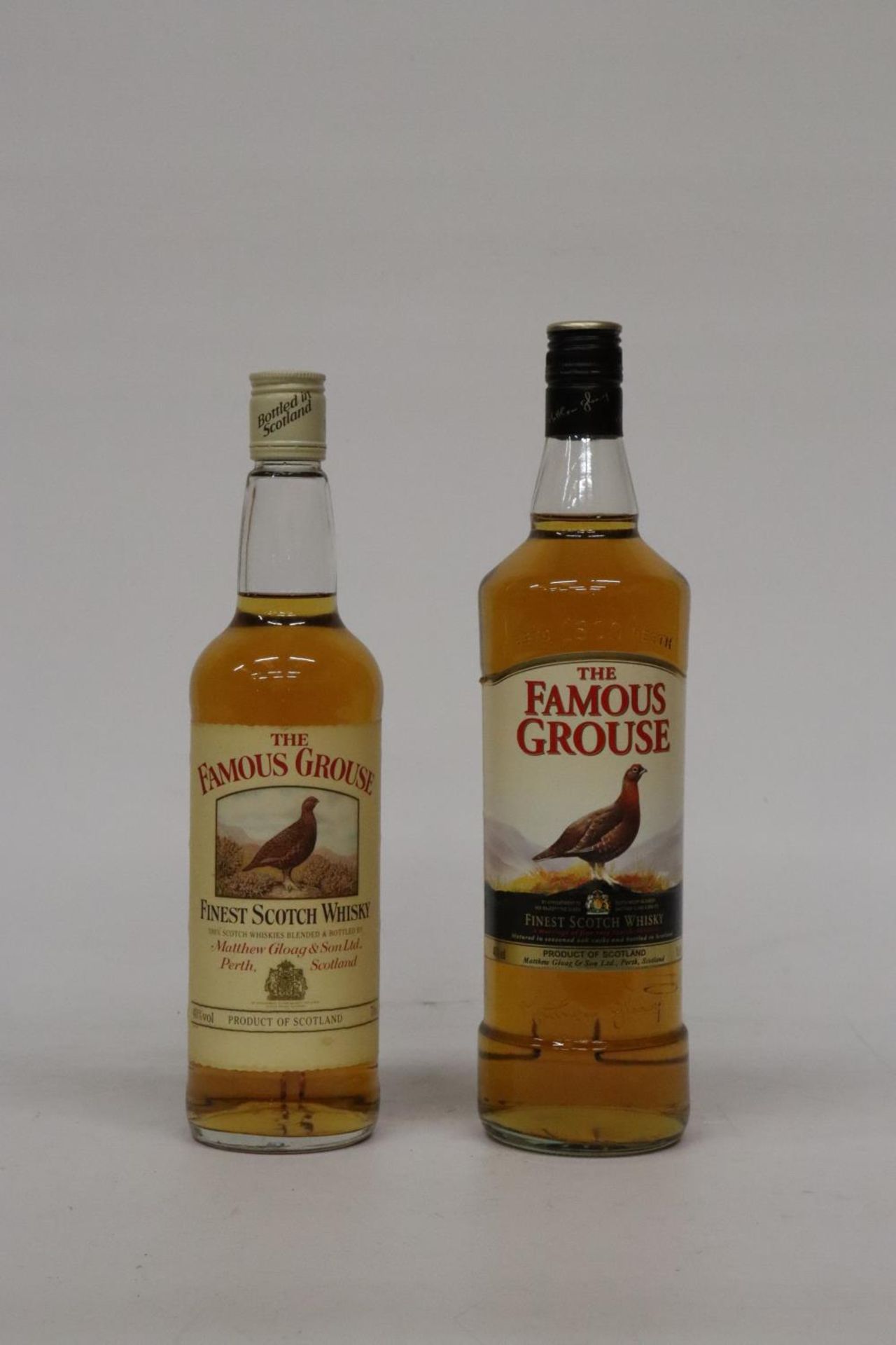 TWO BOTTLES OF FAMOUS GROUSE SCOTCH WHISKY TO INCLUDE A 1L AND A 70CL BOTTLE
