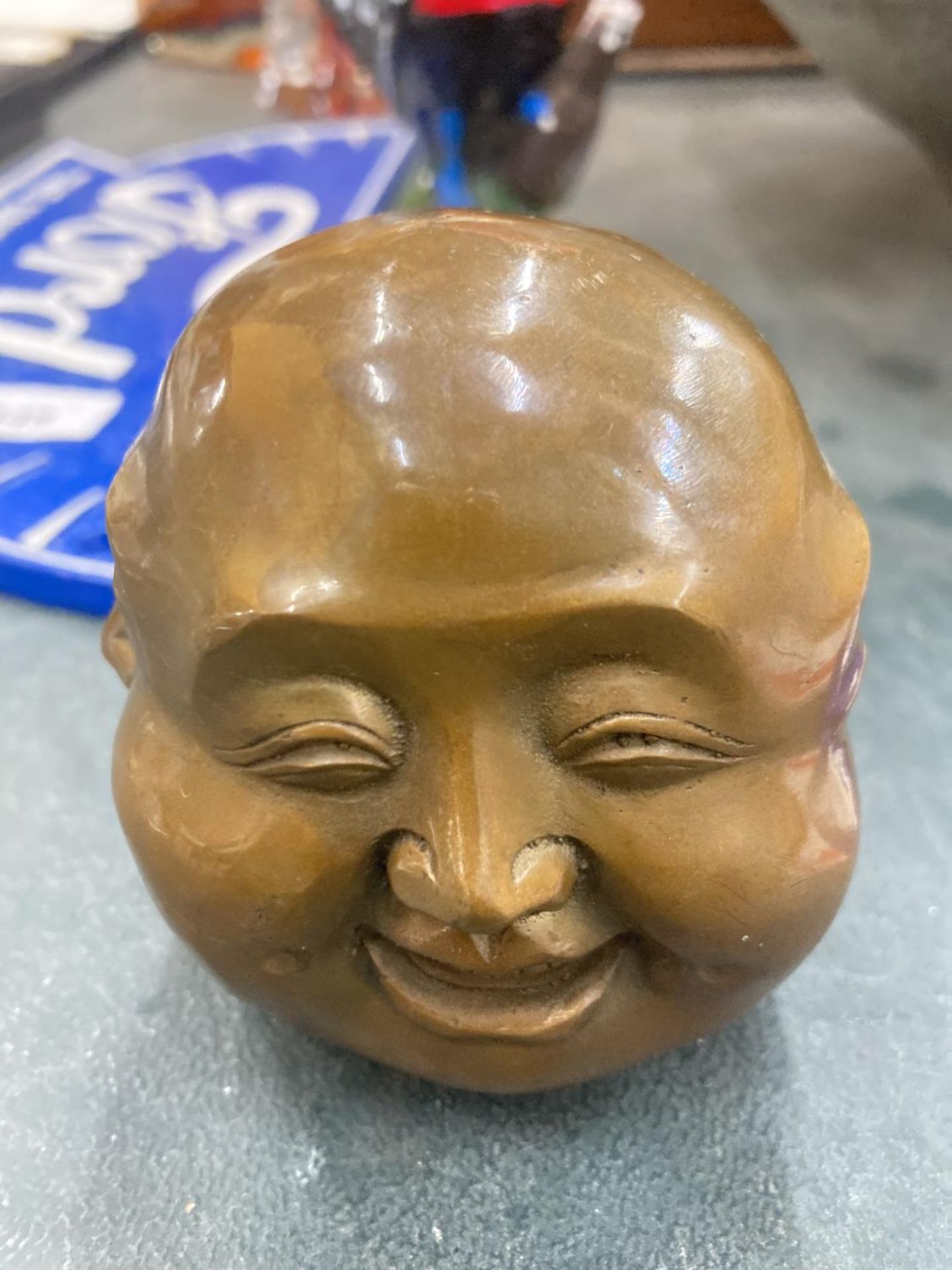 A BRASS FOUR FACED BUDDHA - Image 2 of 4