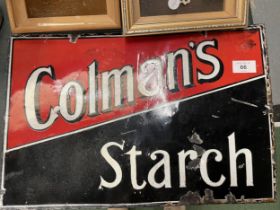 A COLMANS STARCH CAST ENAMEL SIGN