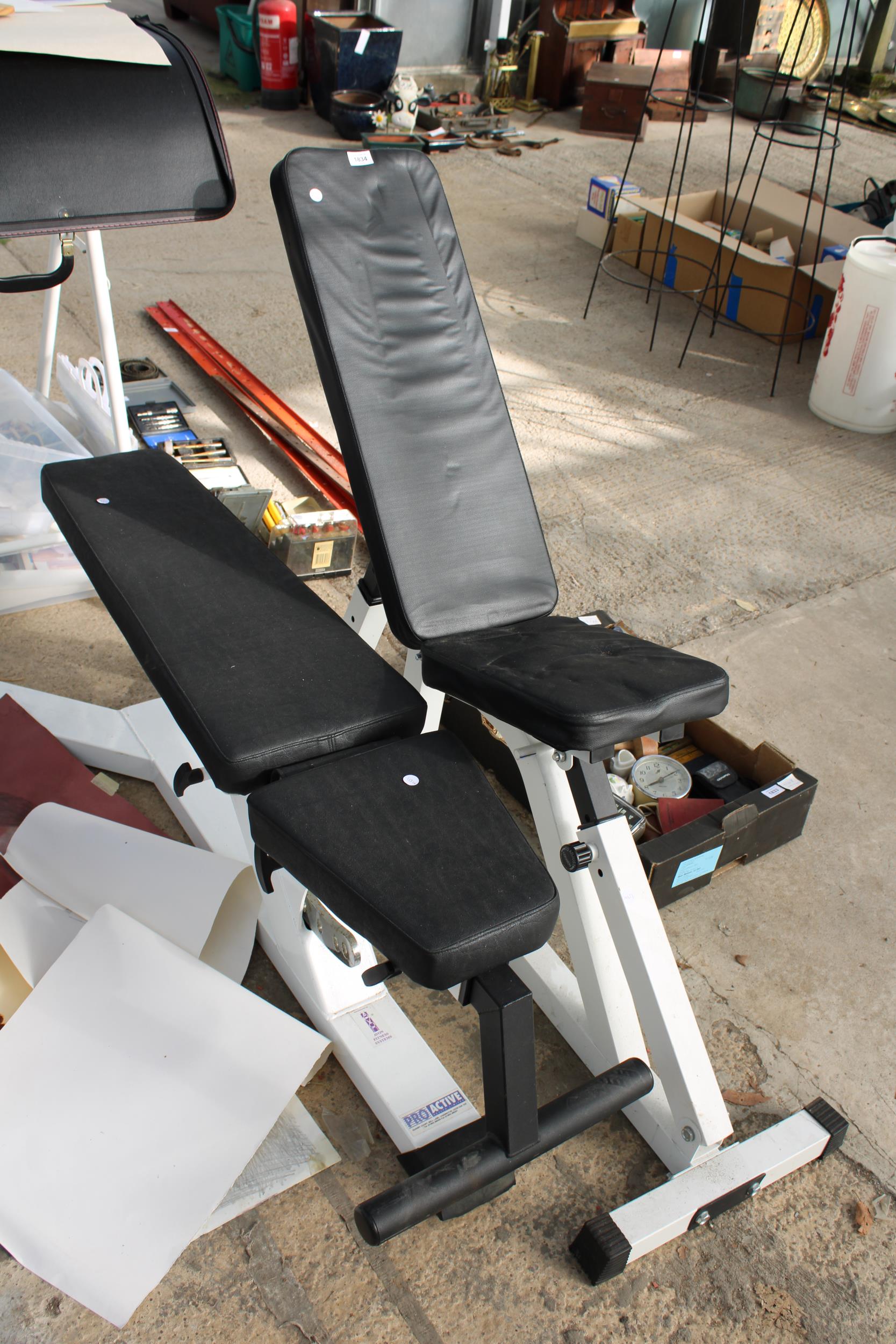 TWO WEIGHT LIFTING EXERCISE BENCHES
