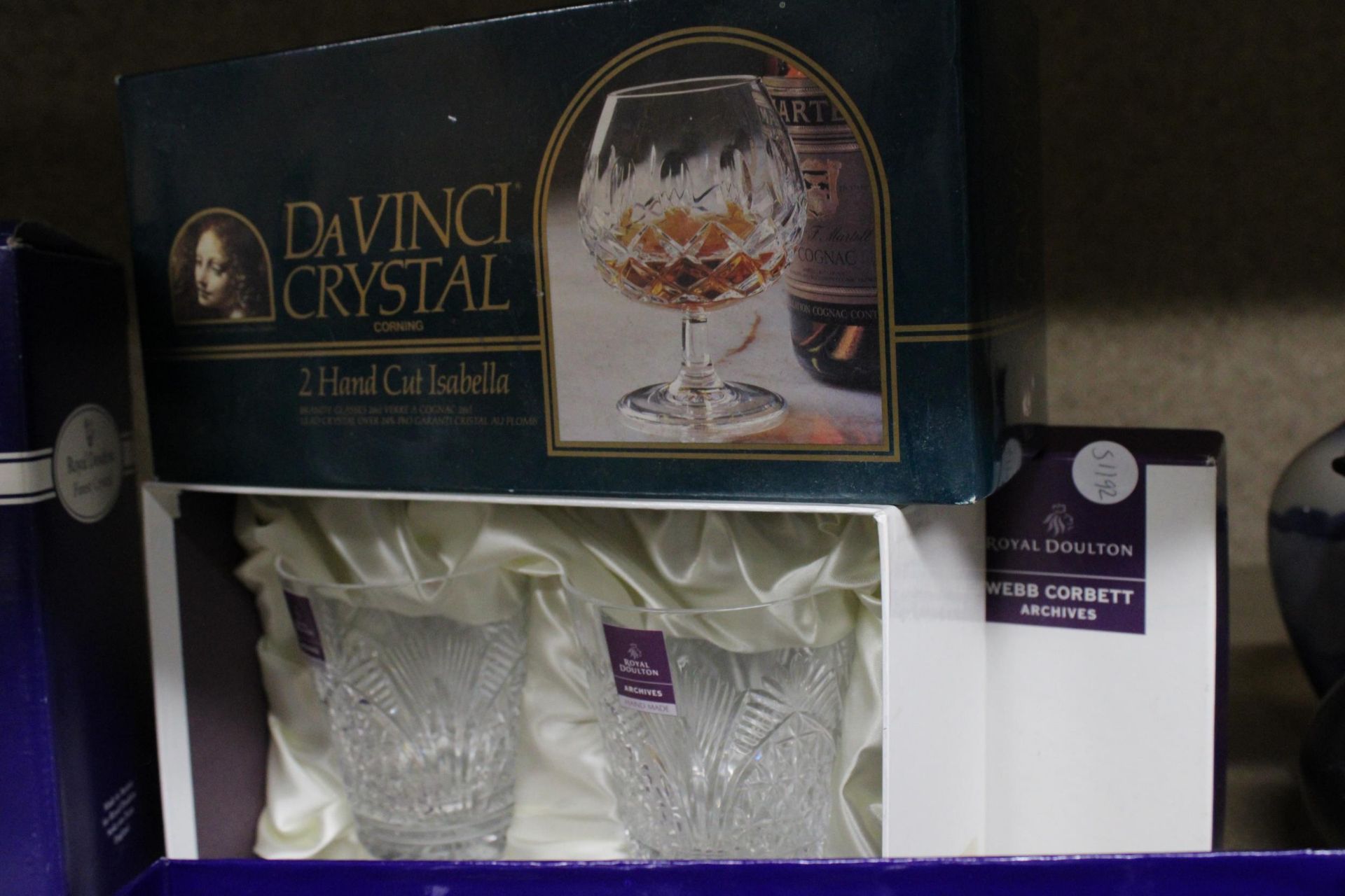 A COLLECTION OF BOXED CUTGLASS TO INCLUDE DAVINCI CRYSTAL AND ROYAL DOULTON - Image 3 of 4