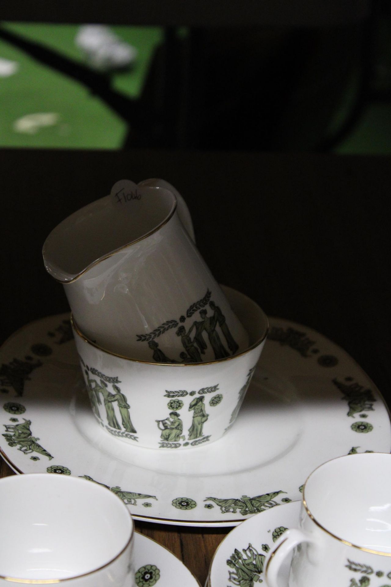 A PART TEA SET "F.C EMERY LONGPORT" ENGLISH BONE CHINA - Image 4 of 6