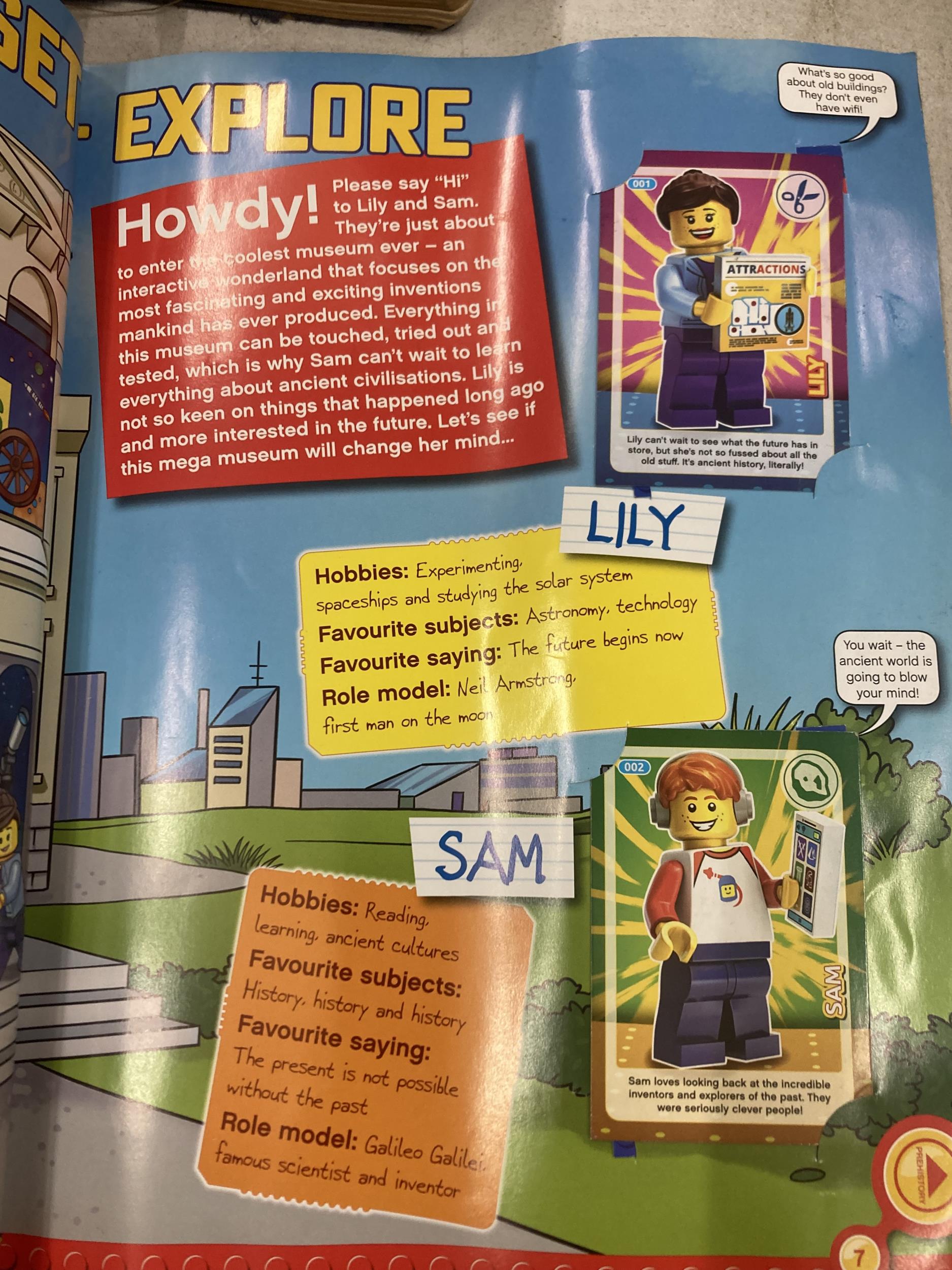 A POKEMON BOOK AND LEGO ALBUM FULL OF STICKERS (UNSTUCK) - Image 5 of 5