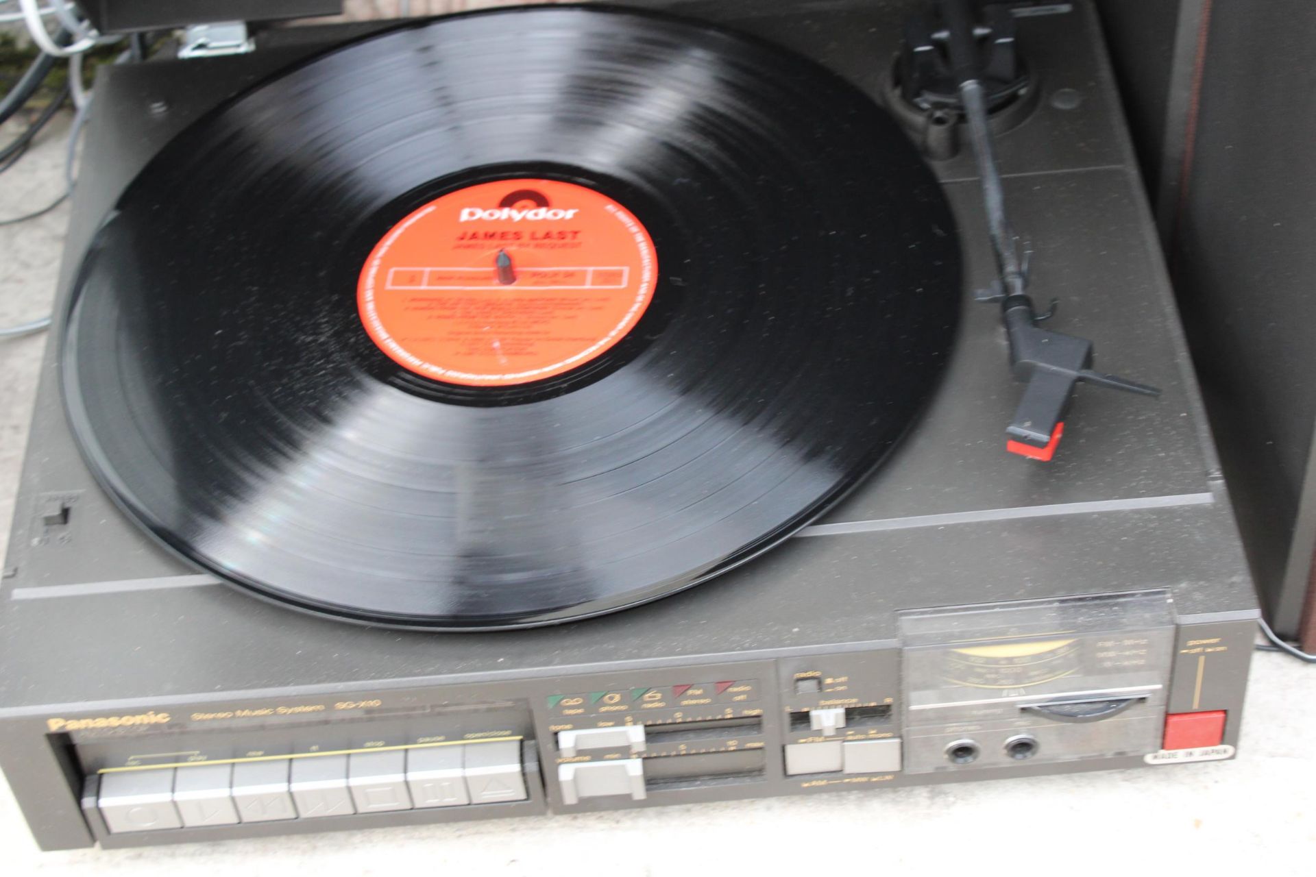 A GOODMANS STEREO STACK WITH CD, TAPE AND RADIO COMPLETE WITH TWO SPEAKERS AND PANASONIC - Image 4 of 4