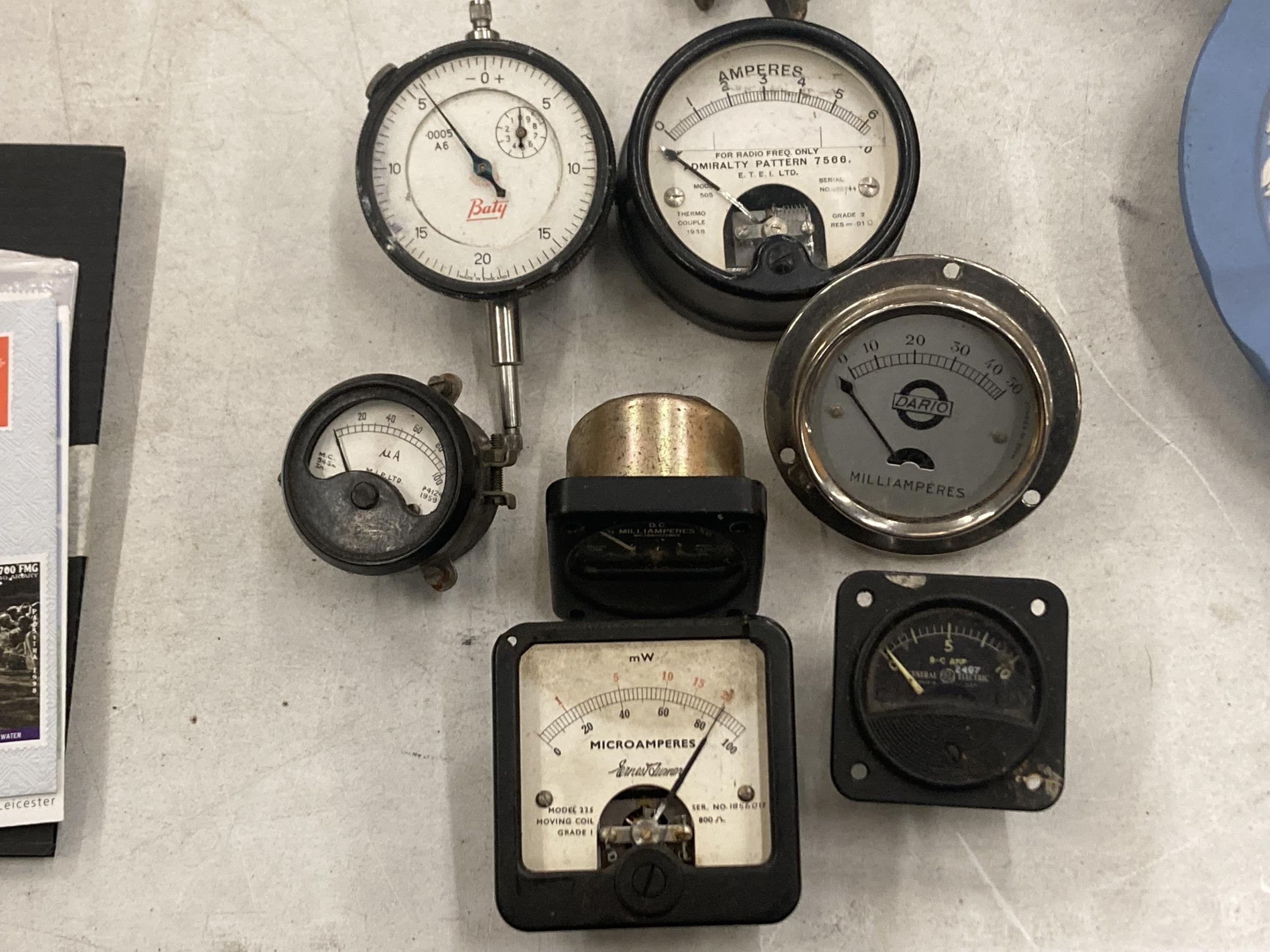 SEVEN VINTAGE METERS