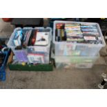 A LARGE ASSORTMENT OF DVDS AND VHS VIDEOS