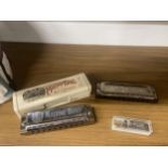 THREE HARMONICAS TO INCLUDE A HOHNER MARINE BAND NO. 1896, A HOHNER GREAT LITTLE HARP AND A HERO
