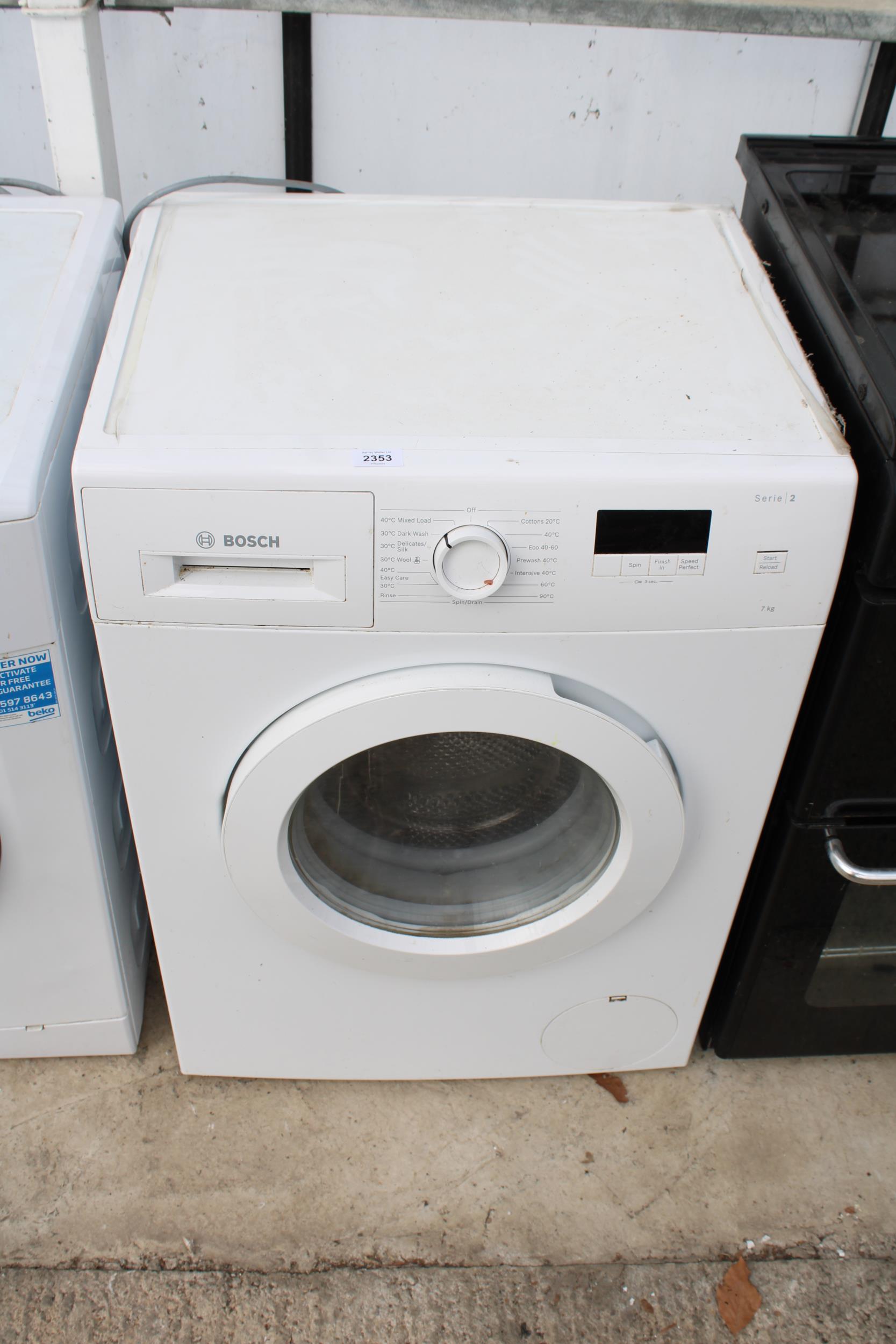 A WHITE BOSCH SERIES 2 7KG WASHING MACHINE