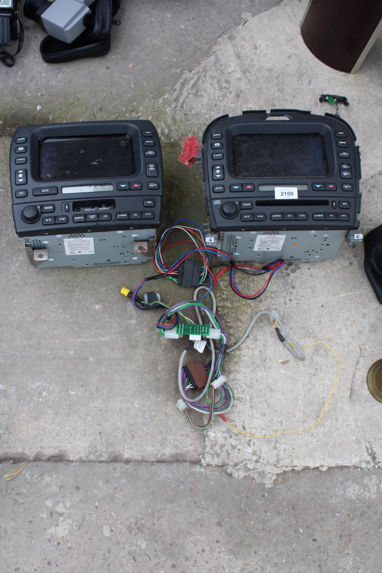 TWO JAGUAR SAT NAV CASSETTE UNITS