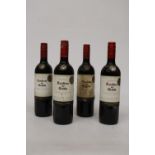 FOUR BOTTLES OF RED RESERVA CASILLERO DEL DIABLO CABERNET SAVIGNON CHILE 2016 WINE - 13.5 PER CENT