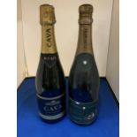 TWO BOTTLES TO INCLUDE A CHAMPAGNE AND A VINTAGE CAVA