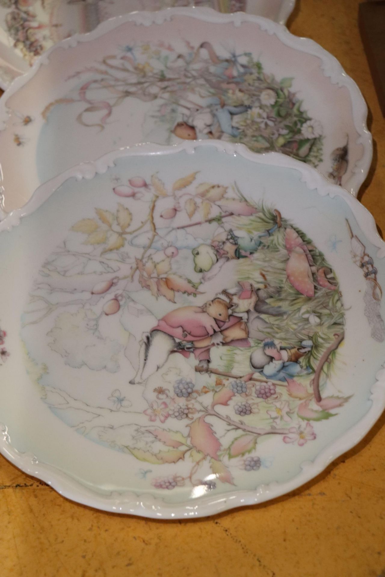 FOUR ROYAL DOULTON WIND IN THE WILLOWS' PLATES TOGETHER WITH PAPERWEIGHTS, TOBY JUG ETC., - Image 2 of 9