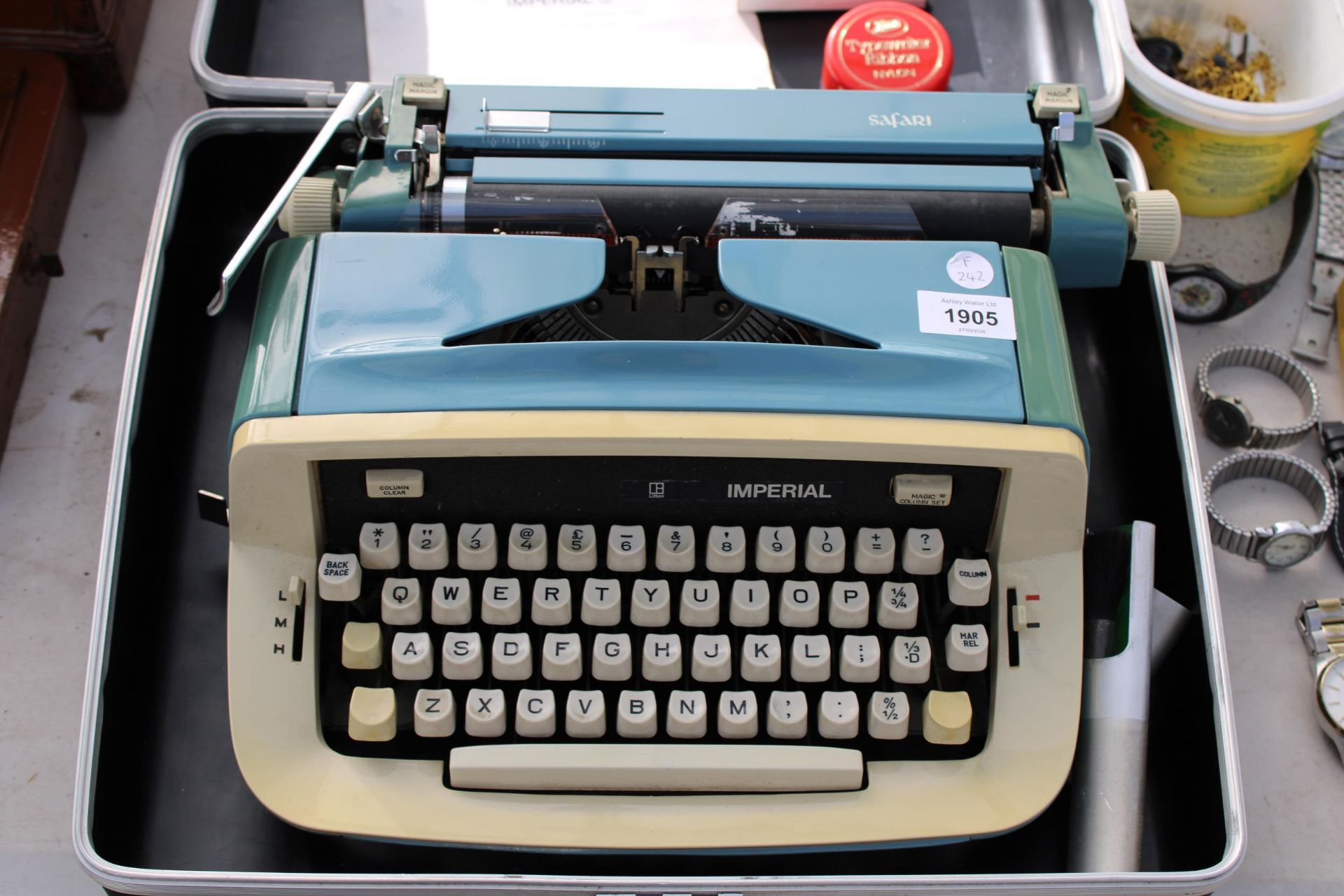 AN IMPERIAL TYPE WRITER WITH A CARRY CASE - Image 2 of 2