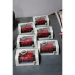 SIX OXFORD COMMERCIALS DIE-CAST VANS - AS NEW IN BOXES