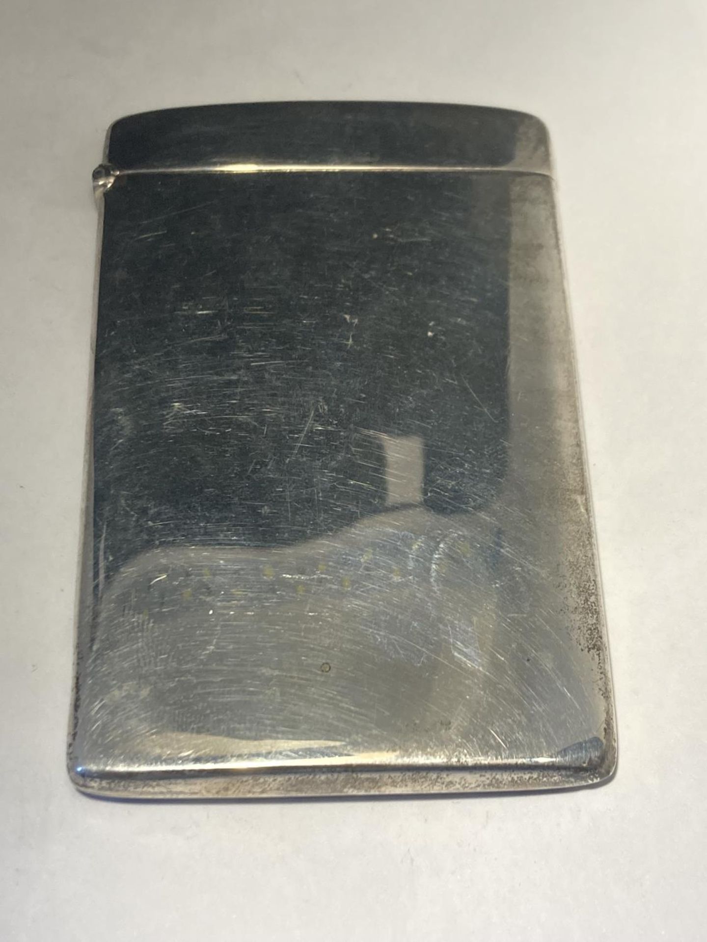 A HALLMARKED SHEFFIELD SILVER CARD CASE GROSS WEIGHT 63.25 GRAMS