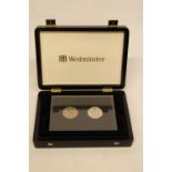 A WESTMINSTER COLLECTION OF COINS TO INCLUDE A QUEEN ELIZABETH II CORONATION CROWN FIVE SHILLINGS