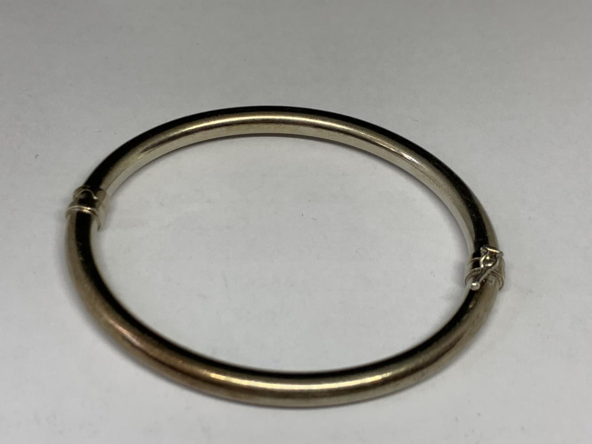 TWO SILVER BANGLES - Image 2 of 3