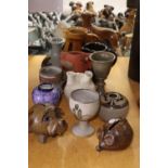 A LARGE QUANTITY OF STUDIO POTTERY