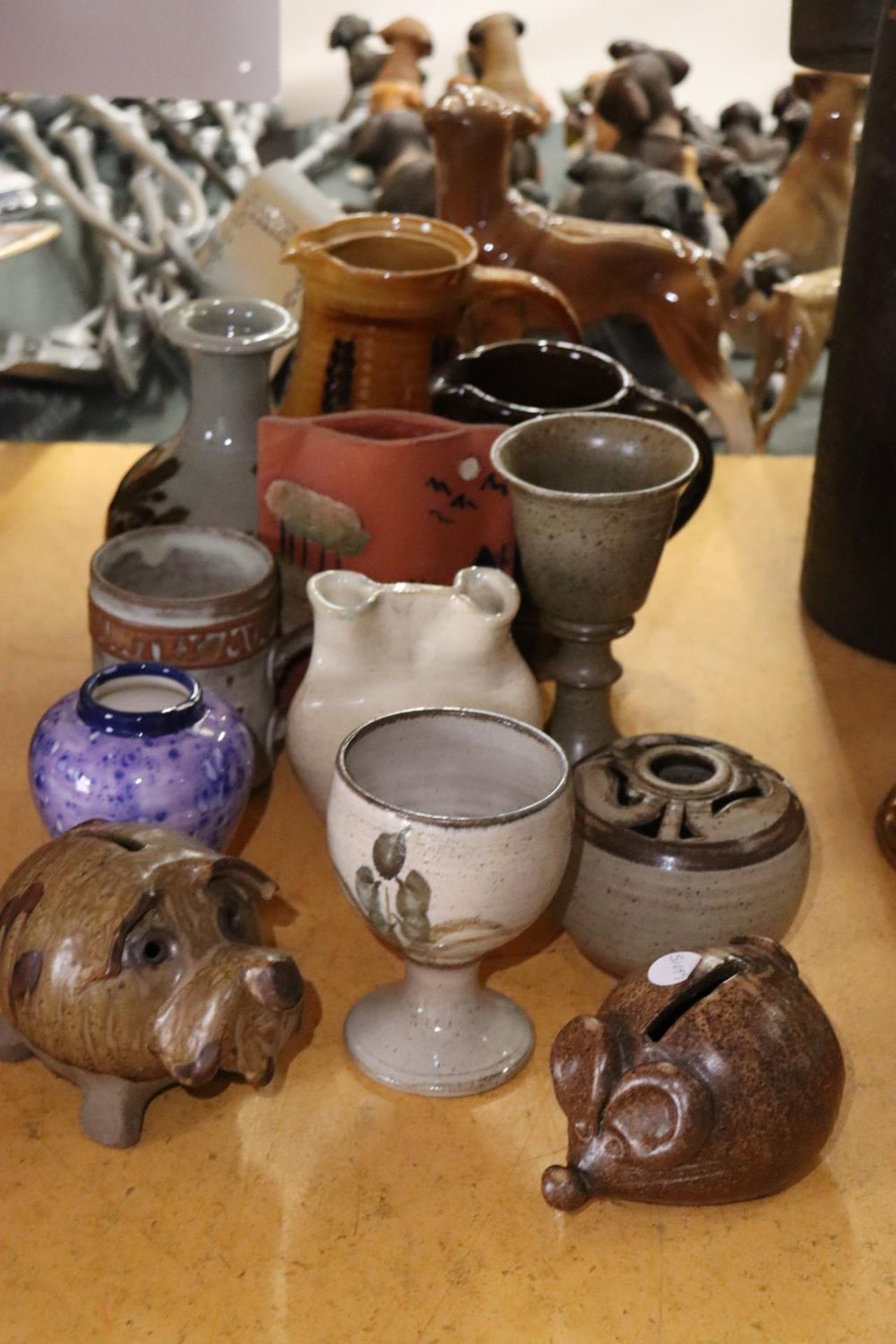 A LARGE QUANTITY OF STUDIO POTTERY