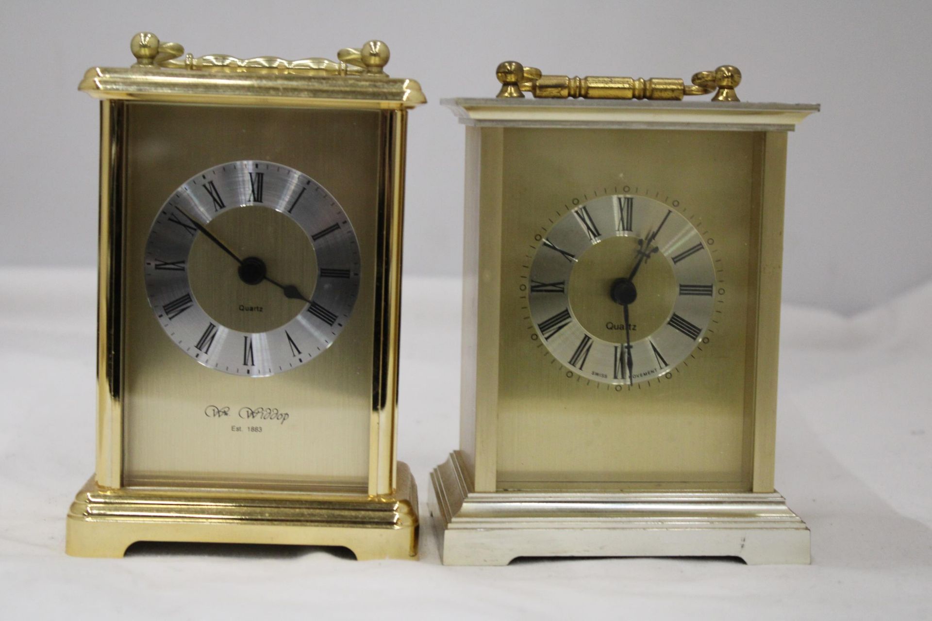 TWO CARRIAGE CLOCKS - Image 2 of 7